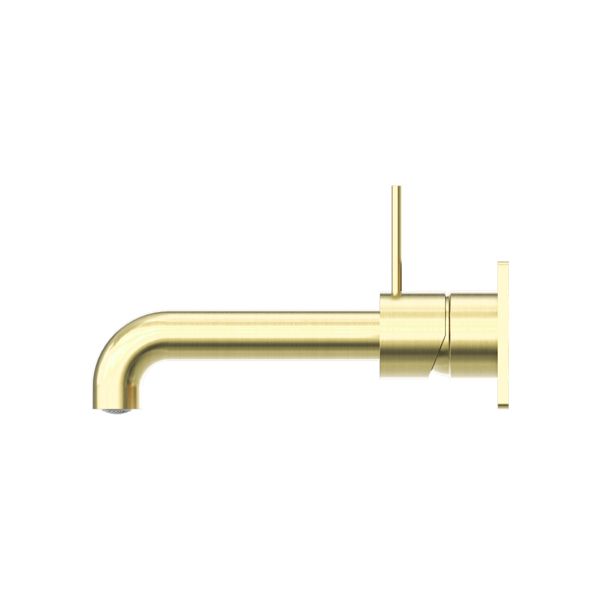 NERO MECCA WALL BASIN/BATH MIXER HANDLE UP BRUSHED GOLD (AVAILABLE IN 185MM AND 230MM)