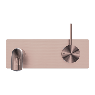 NERO MECCA WALL BASIN/ BATH MIXER HANDLE UP BRUSHED BRONZE (AVAILABLE IN 120MM,160MM,185MM, 230MM AND 260MM)