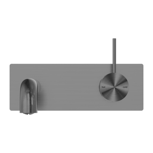 NERO MECCA WALL BASIN/BATH MIXER HANDLE UP GUN METAL (AVAILABLE IN 120MM,160MM,185MM, 230MM AND 260MM)