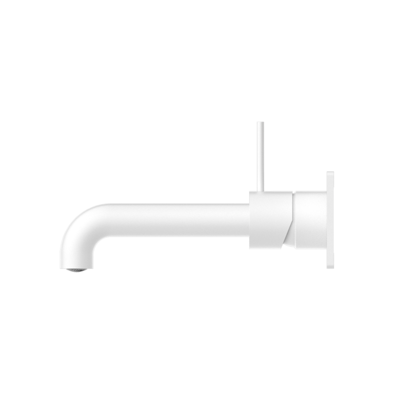 NERO MECCA WALL BASIN/BATH MIXER HANDLE UP MATTE WHITE (AVAILABLE IN 160MM, 185MM AND 230MM)