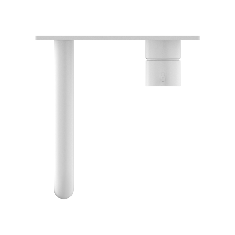 NERO MECCA WALL BASIN/BATH MIXER HANDLE UP MATTE WHITE (AVAILABLE IN 160MM, 185MM AND 230MM)