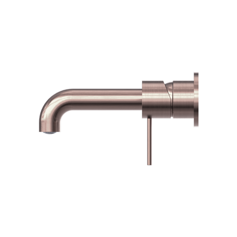 NERO MECCA WALL BASIN/BATH MIXER WITH SEPARATE BACK PLATE BRUSHED BRONZE (AVAILABLE IN 120MM,160MM,185MM, 230MM AND 260MM)
