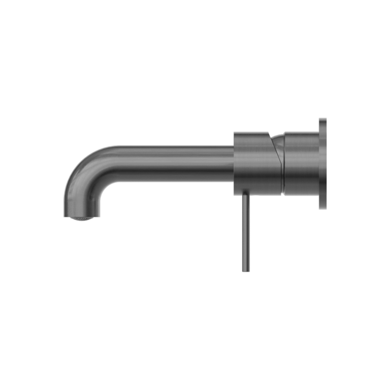 NERO MECCA WALL BASIN/BATH MIXER WITH SEPARATE BACK PLATE GUN METAL (AVAILABLE IN 120MM,160MM,185MM, 230MM AND 260MM)