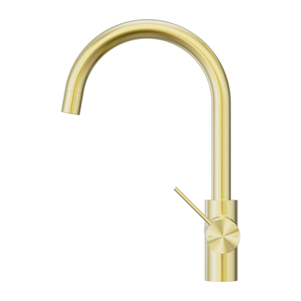 NERO MECCA 3 WAY FILTERED MIXER TAP 350MM BRUSHED GOLD