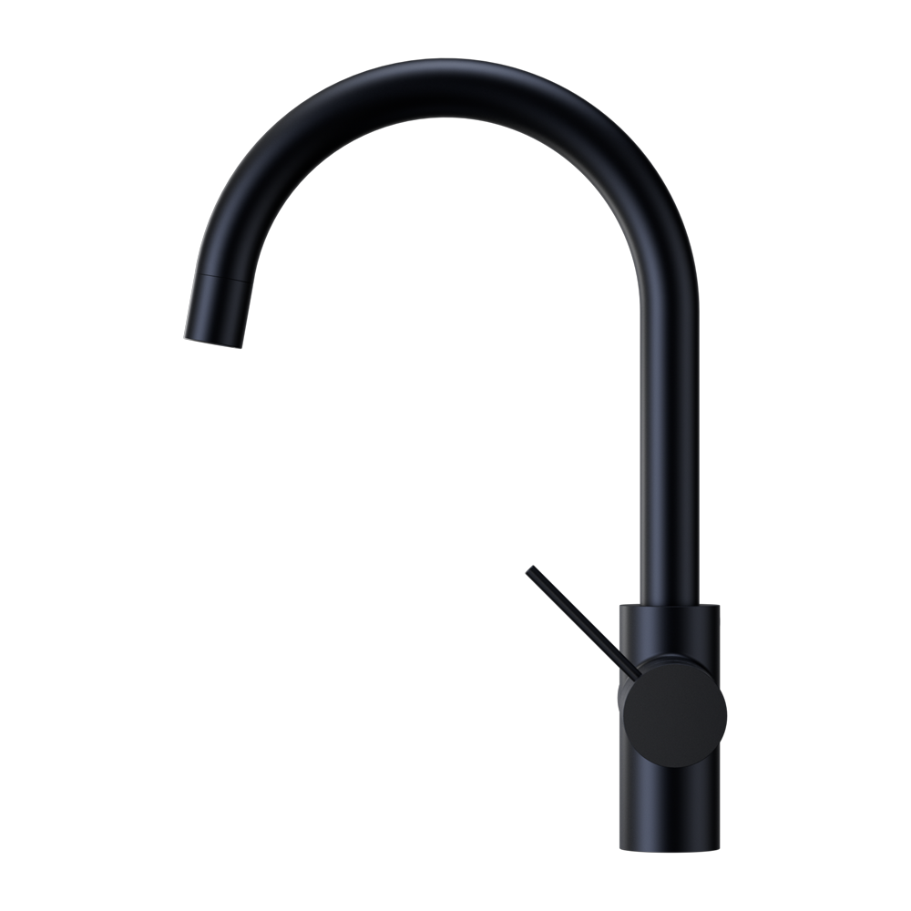NERO MECCA 3 WAY FILTERED MIXER TAP 350MM MATTE BLACK