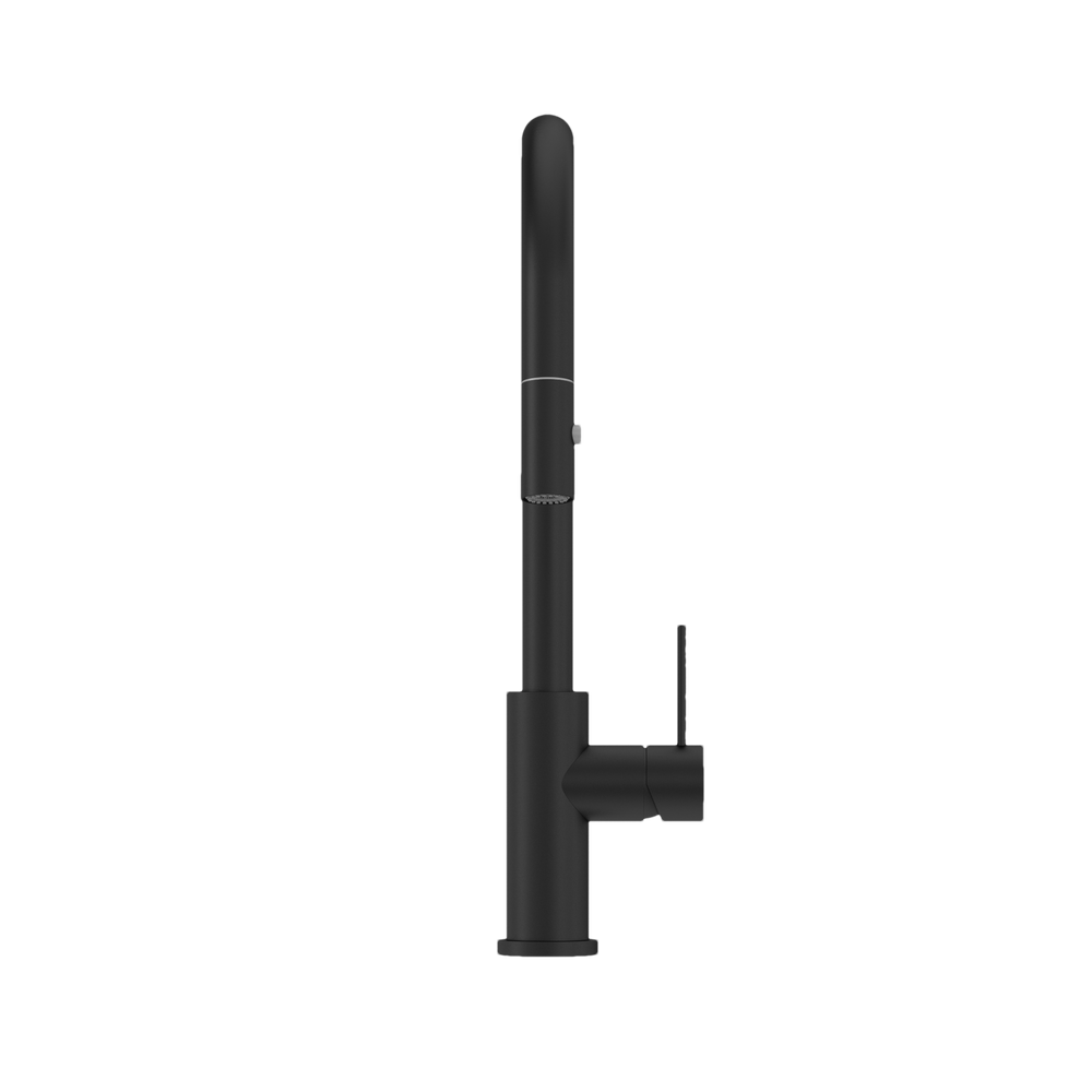 NERO MECCA PULL OUT SINK MIXER WITH VEGIE SPRAY MATTE BLACK