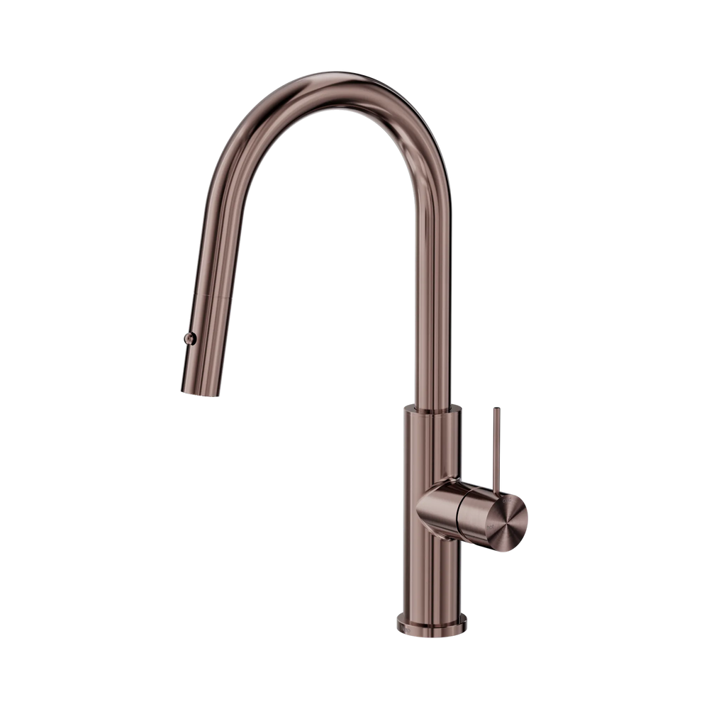 NERO MECCA SMART SENSOR PULL OUT KITCHEN MIXER 438MM BRUSHED BRONZE