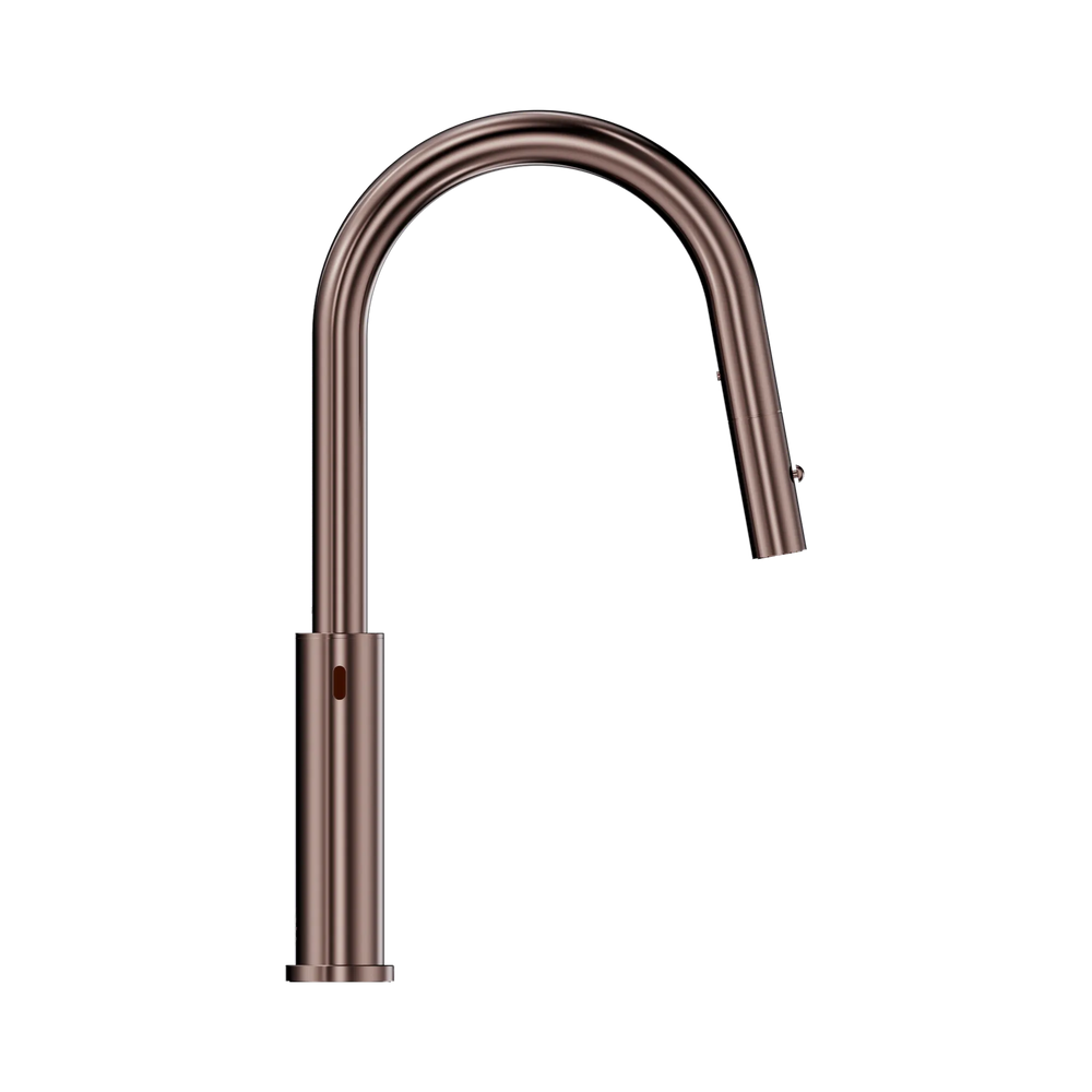 NERO MECCA SMART SENSOR PULL OUT KITCHEN MIXER 438MM BRUSHED BRONZE