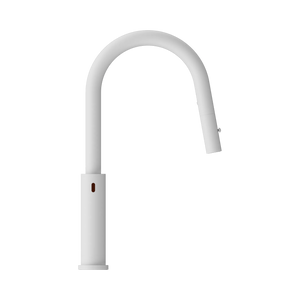 NERO MECCA SMART SENSOR PULL OUT KITCHEN MIXER 438MM MATTE WHITE