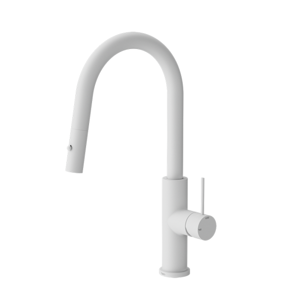 NERO MECCA SMART SENSOR PULL OUT KITCHEN MIXER MATTE WHITE