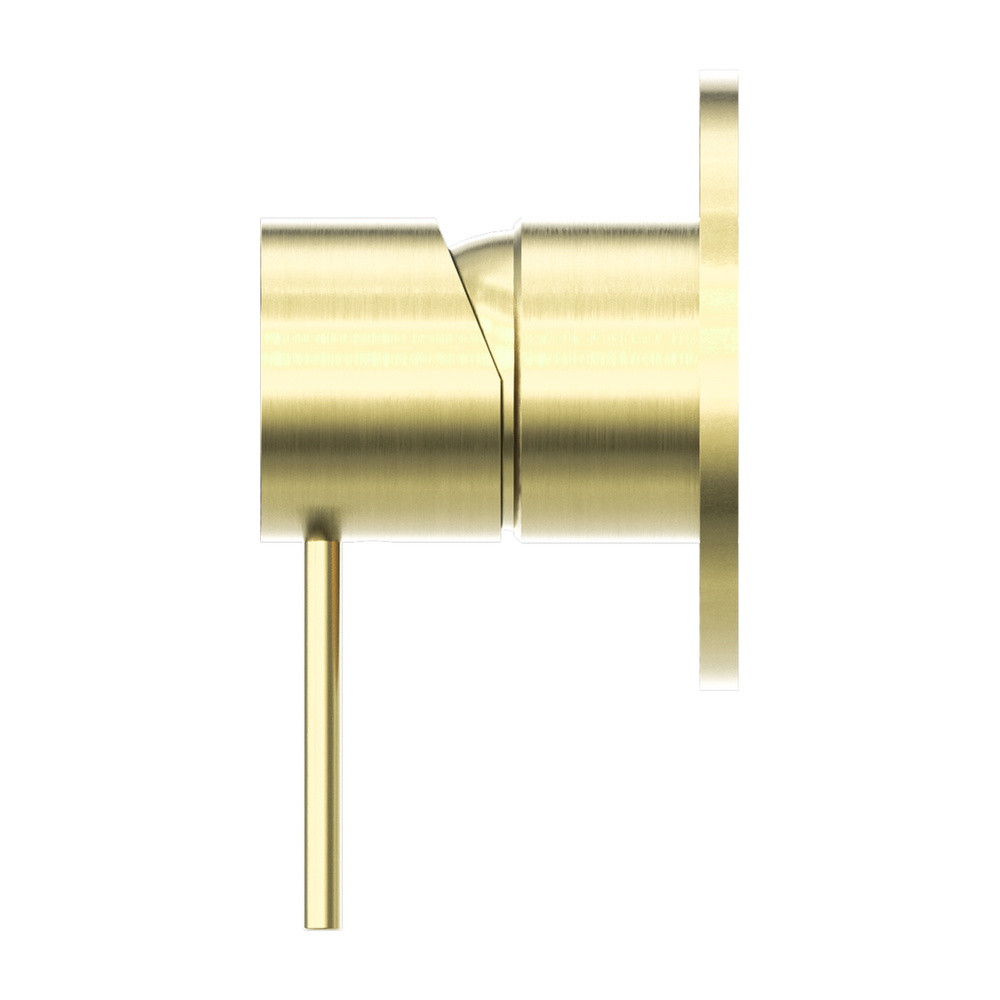 NERO MECCA SHOWER MIXER PLATE BRUSHED GOLD