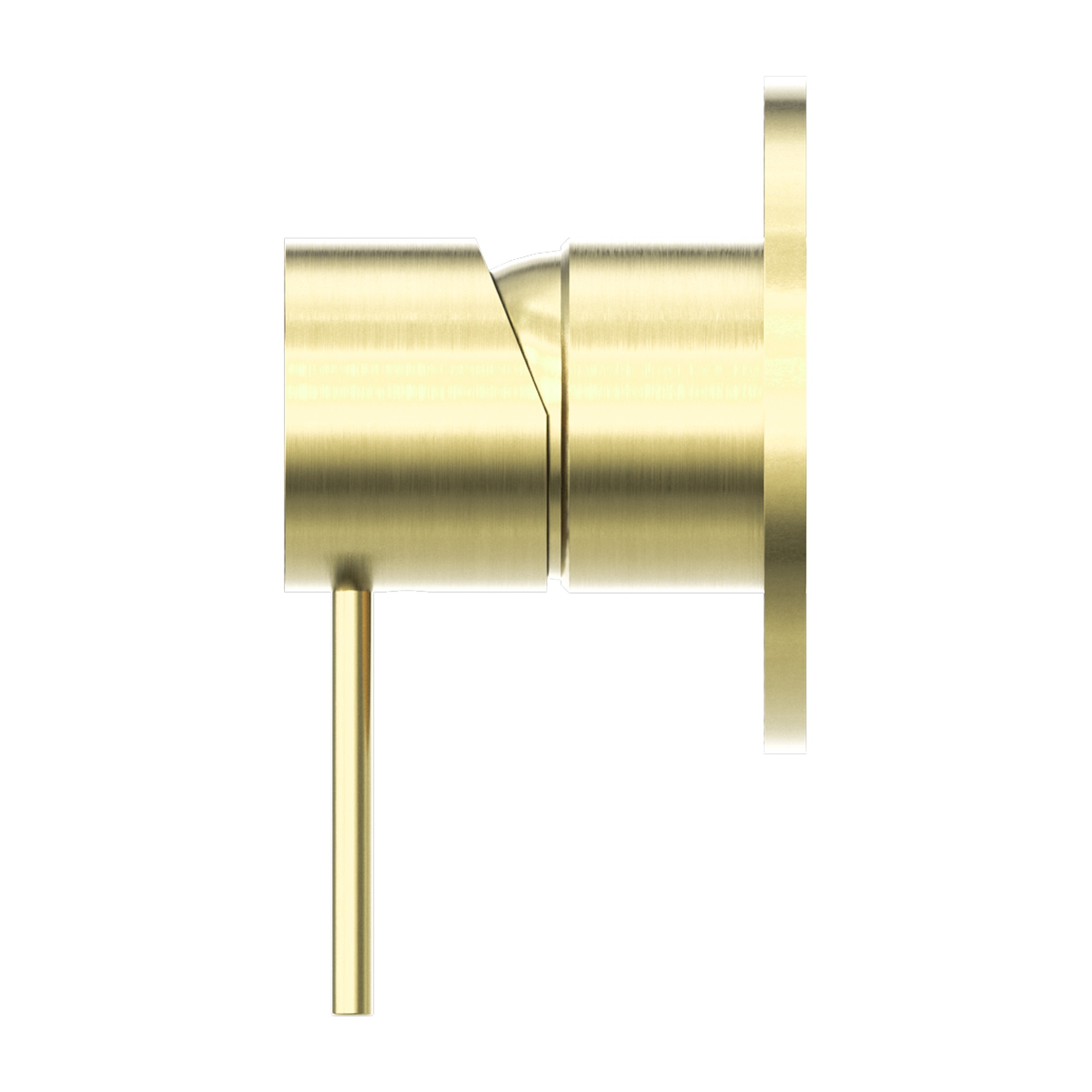 NERO MECCA SHOWER MIXER PLATE BRUSHED GOLD