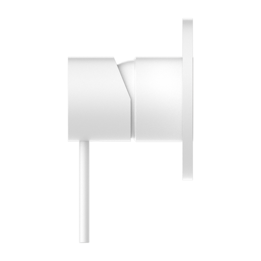 NERO MECCA SHOWER MIXER PLATE MATTE WHITE