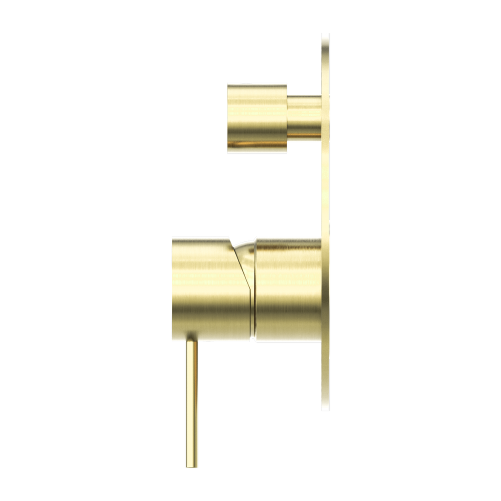 NERO MECCA SHOWER MIXER WITH DIVERTER BRUSHED GOLD