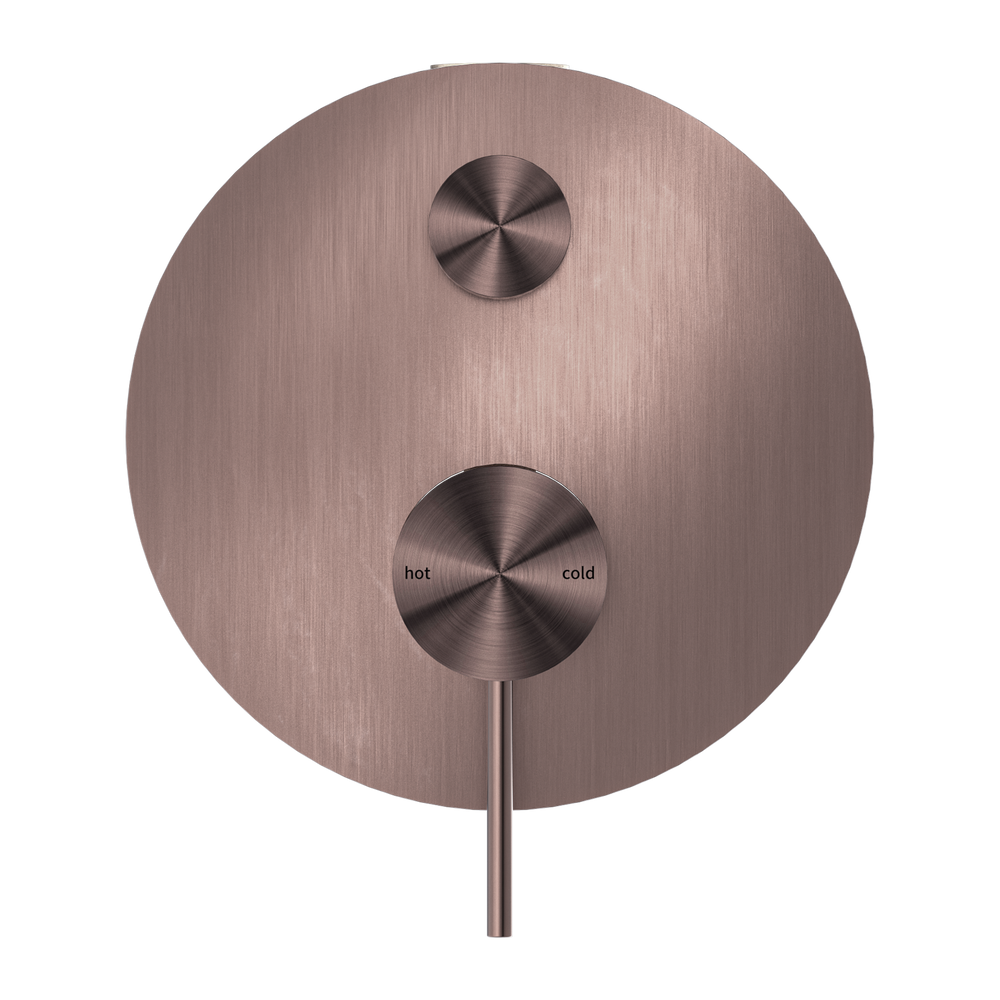 NERO MECCA SHOWER MIXER WITH DIVERTER BRUSHED BRONZE