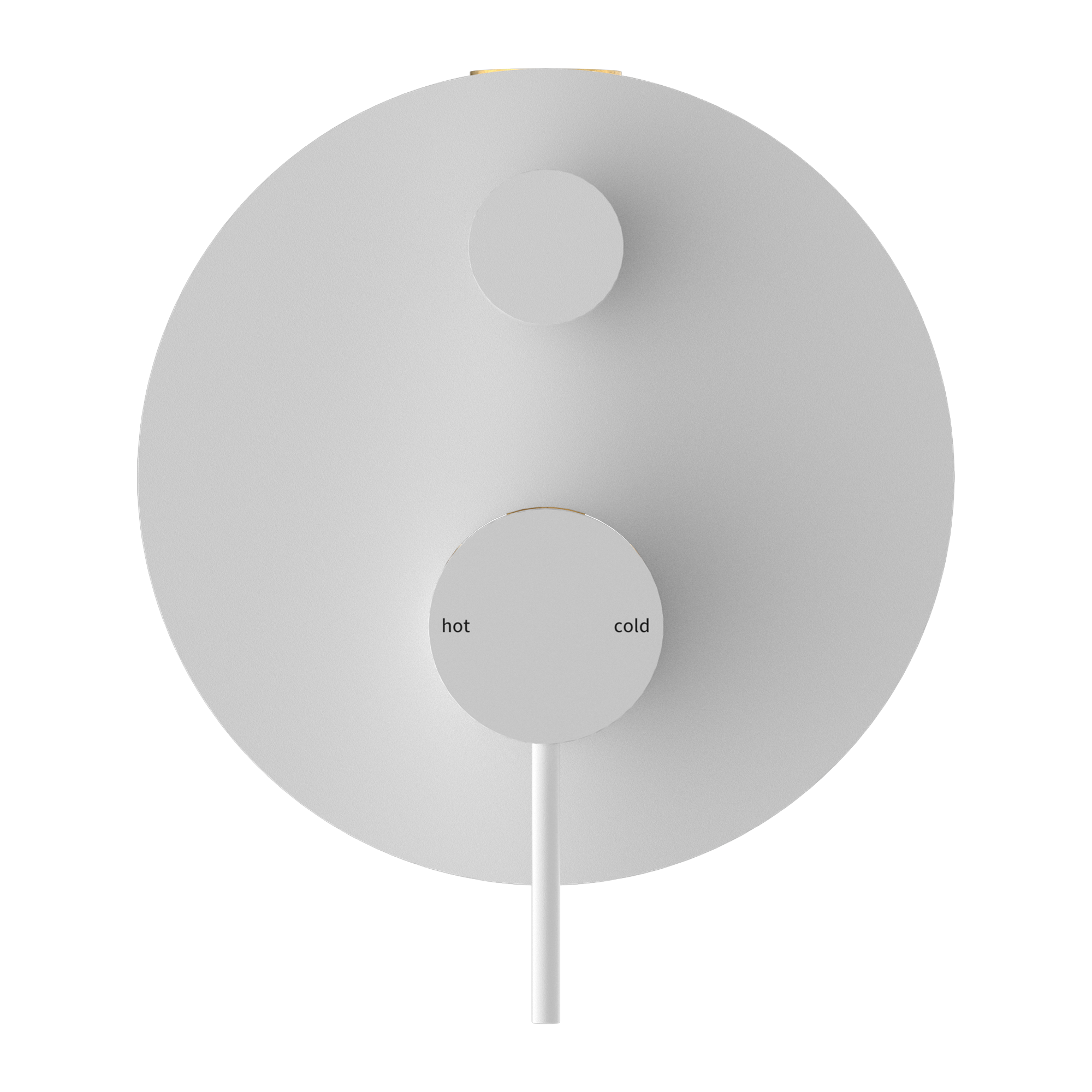 NERO MECCA SHOWER MIXER WITH DIVERTER MATTE WHITE