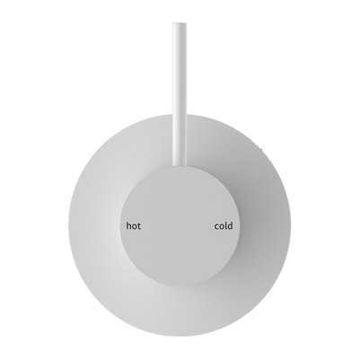 NERO MECCA HANDLE UP SHOWER MIXER MATTE WHITE
