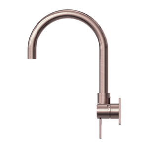 NERO MECCA WALL BASIN/ BATH MIXER SWIVEL SPOUT BRUSHED BRONZE