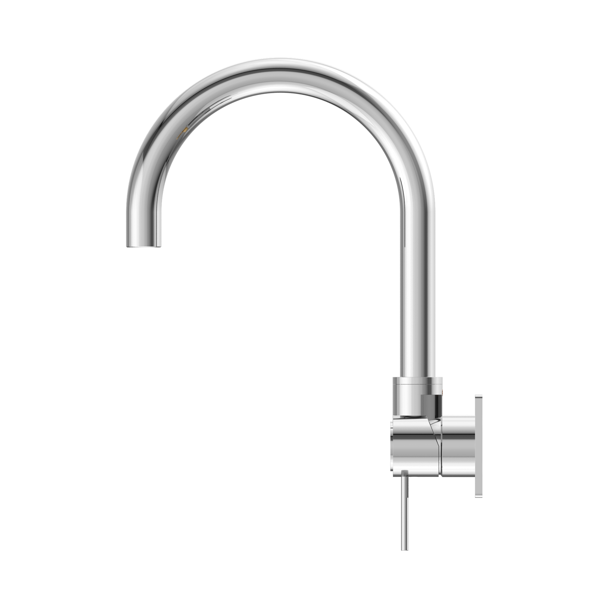 NERO MECCA SWIVEL SPOUT WALL BASIN/BATH MIXER CHROME