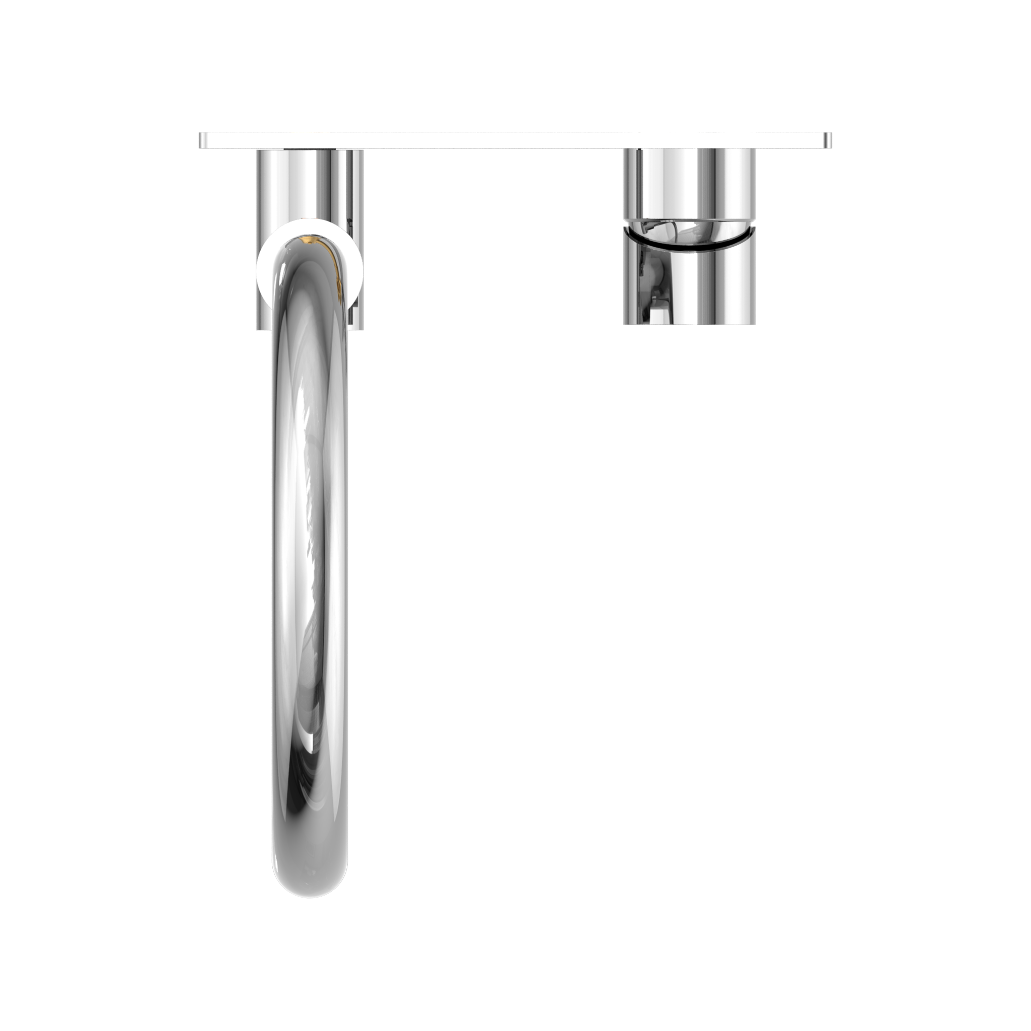 NERO MECCA SWIVEL SPOUT WALL BASIN/BATH MIXER CHROME