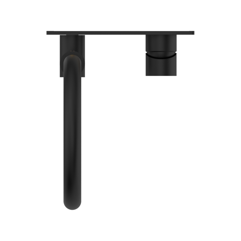 NERO MECCA WALL BASIN/BATH MIXER SWIVEL SPOUT 264MM MATTE BLACK