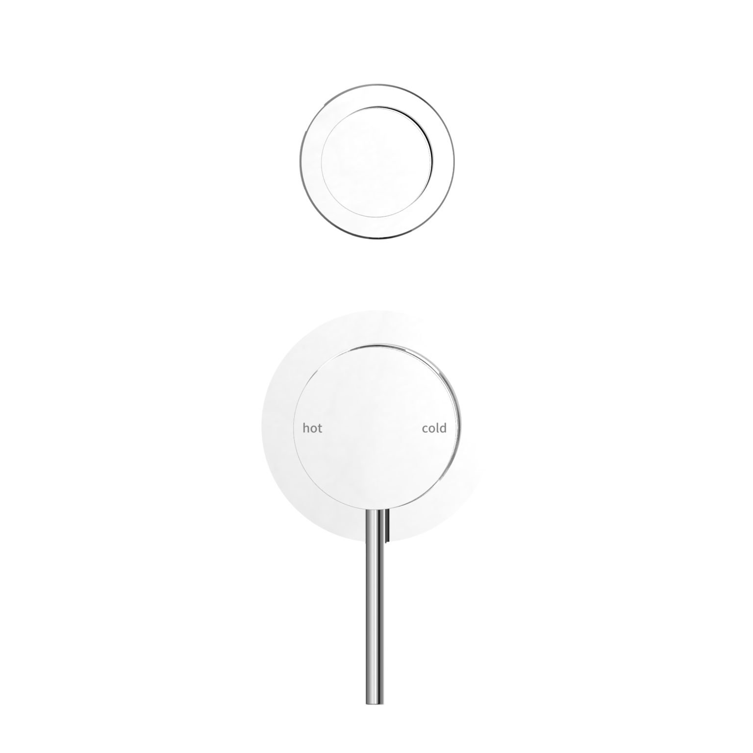 NERO MECCA SHOWER MIXER WITH DIVERTOR SEPARATE BACK PLATE CHROME