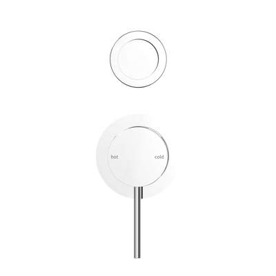 NERO MECCA SHOWER MIXER WITH DIVERTER SEPARATE BACK PLATE CHROME