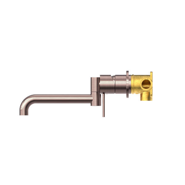 NERO MECCA WALL BASIN / BATH MIXER SWIVEL SPOUT BRUSHED BRONZE