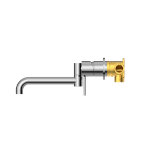 NERO MECCA SWIVEL SPOUT WALL BASIN/ BATH MIXER CHROME