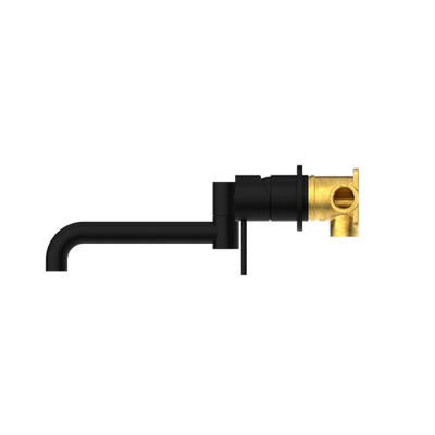 NERO MECCA WALL BASIN/BATH MIXER SWIVEL SPOUT MATTE BLACK