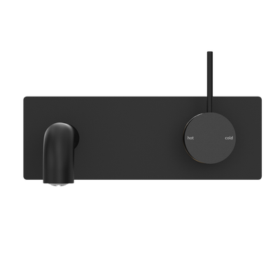 NERO MECCA WALL BASIN/ BATH MIXER HANDLE UP MATTE BLACK (AVAILABLE IN 120MM,160MM,185MM, 230MM AND 260MM)