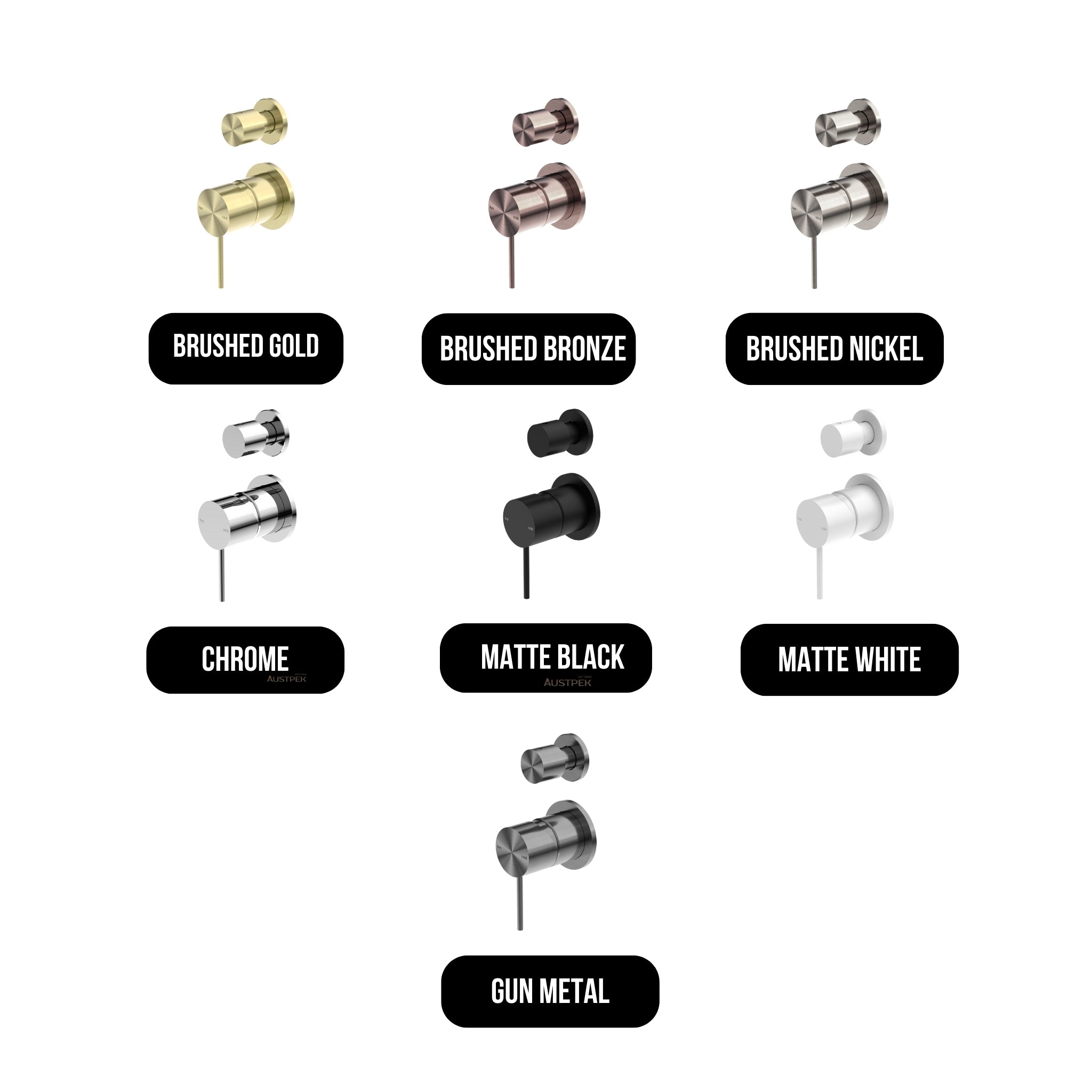 NERO MECCA SHOWER MIXER WITH DIVERTER SEPARATE BACK PLATE CHROME