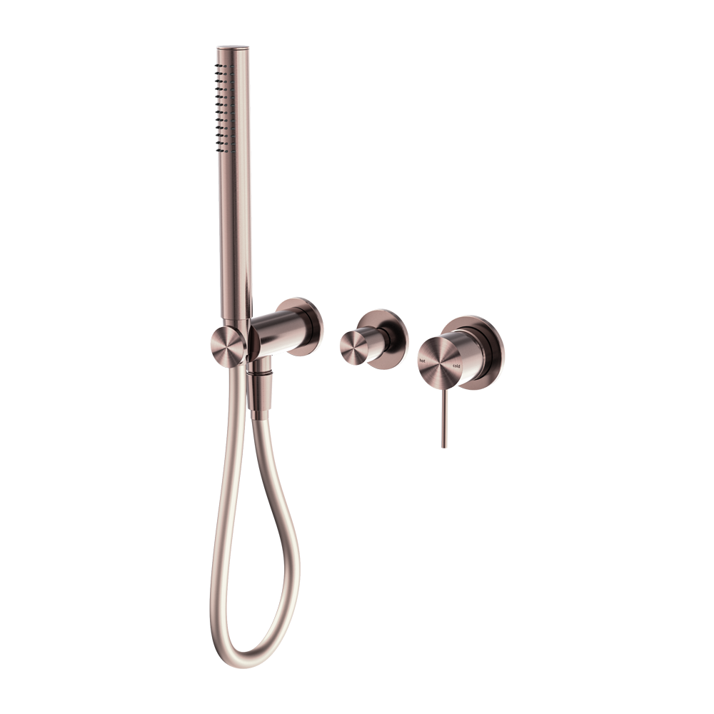 NERO MECCA SHOWER MIXER DIVERTER SYSTEM SEPARATE BACK PLATE BRUSHED BRONZE