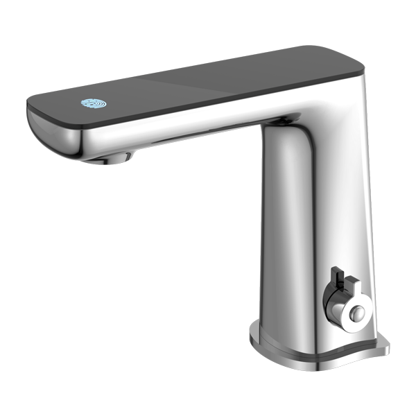 NERO CLAUDIA SENSOR MIXER WITH BLACK TOP DISPLAY 164MM CHROME