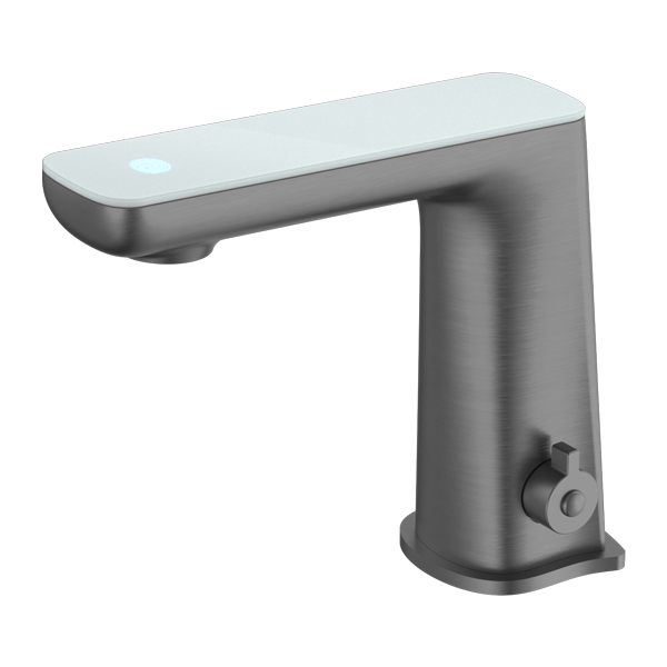 NERO CLAUDIA SENSOR MIXER WITH WHITE TOP DISPLAY 164MM GUN METAL