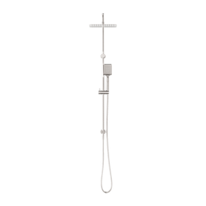 NERO SQUARE PROJECT TWIN SHOWER 250MM BRUSHED NICKEL