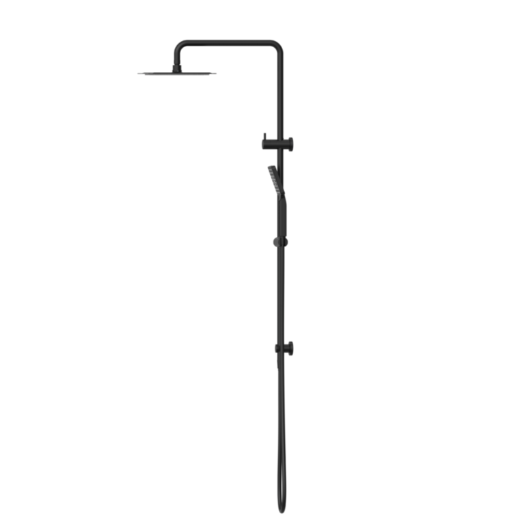 NERO SQUARE PROJECT TWIN SHOWER 250MM MATTE BLACK