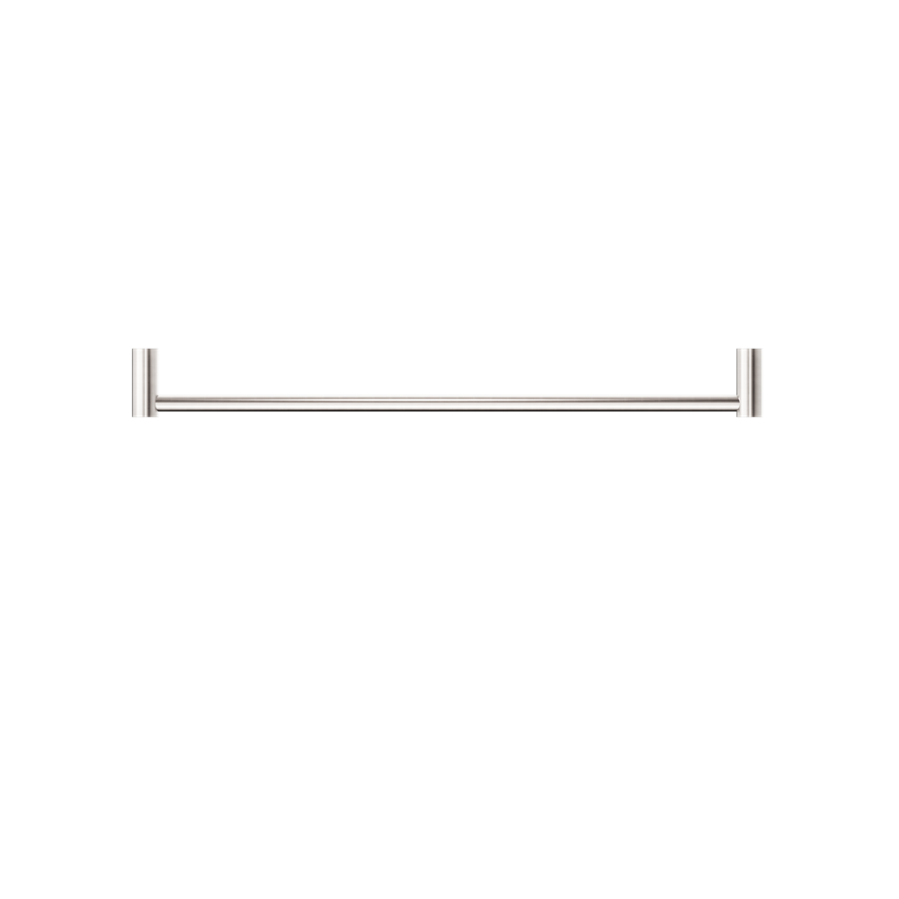 NERO MECCA SINGLE NON-HEATED TOWEL RAIL BRUSHED NICKEL (ALSO AVAILABLE IN 600MM AND 800MM)