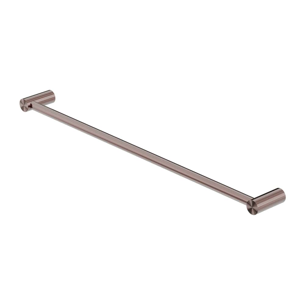 NERO MECCA SINGLE NON-HEATED TOWEL RAIL BRUSHED BRONZE (ALSO AVAILABLE IN 600MM AND 800MM)