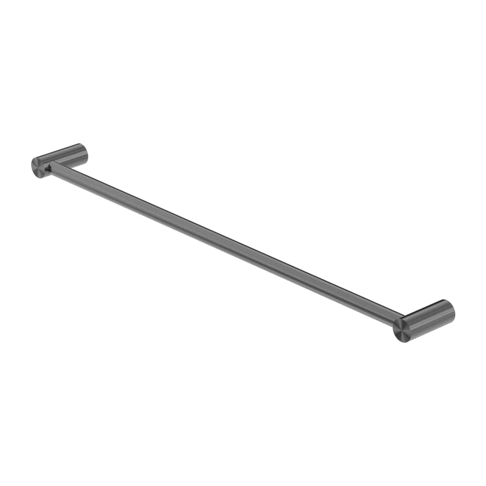 NERO MECCA SINGLE NON-HEATED TOWEL RAIL GUN METAL (AVAILABLE IN 600MM AND 800MM)