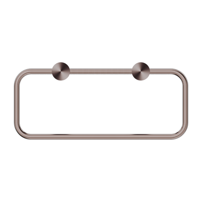 NERO NEW MECCA TOWEL RING 240MM BRUSHED BRONZE