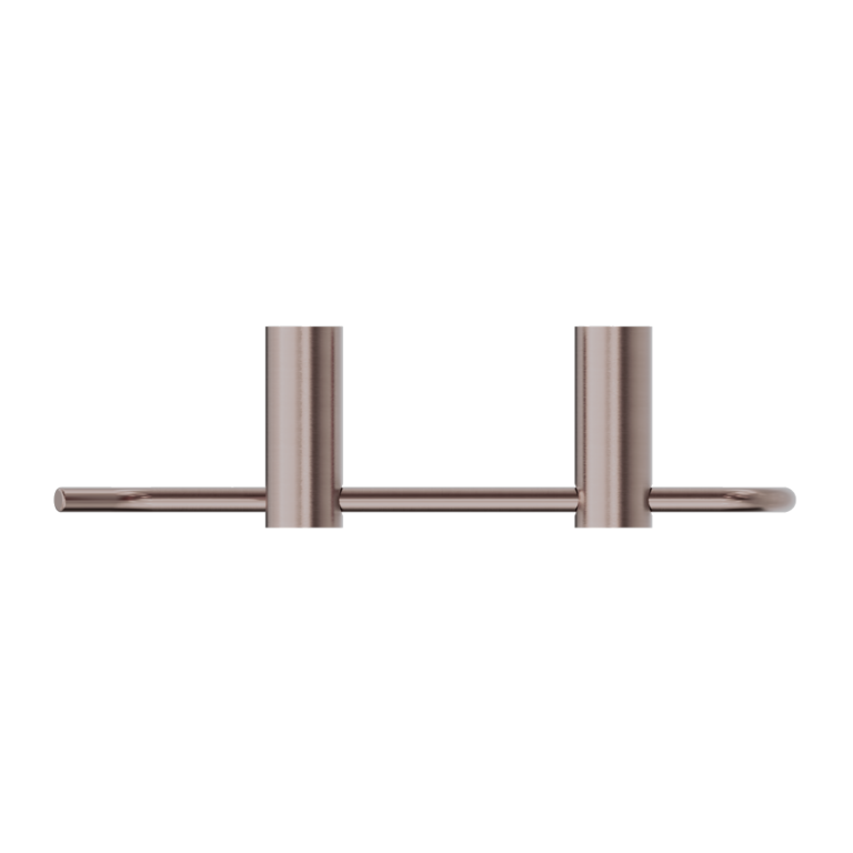 NERO MECCA NON-HEATED HAND TOWEL RAIL 240MM BRUSHED BRONZE