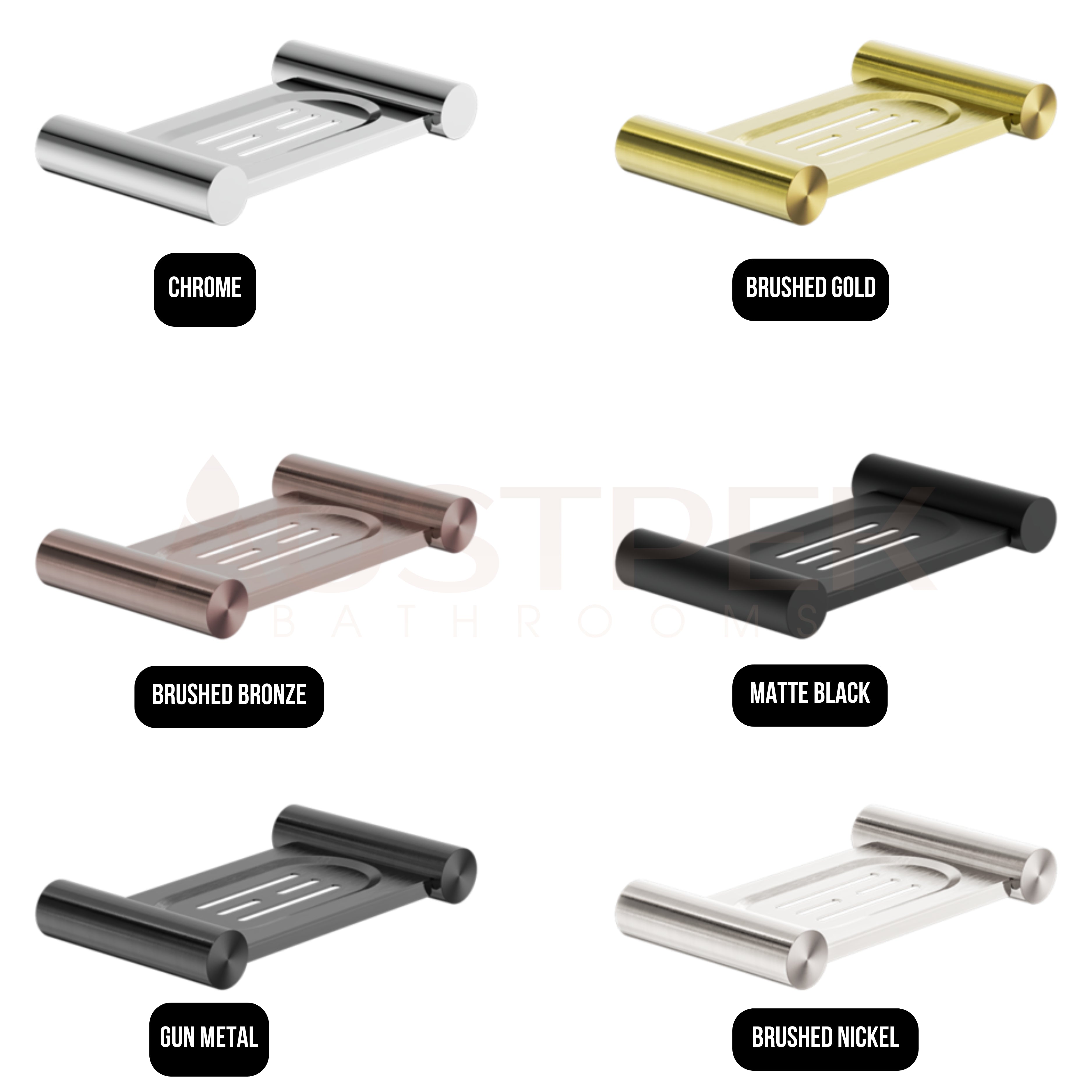 NERO MECCA SOAP DISH HOLDER BRUSHED BRONZE