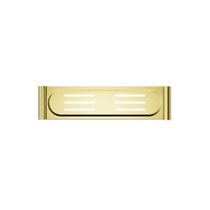 NERO MECCA METAL SHOWER SHELF BRUSHED GOLD