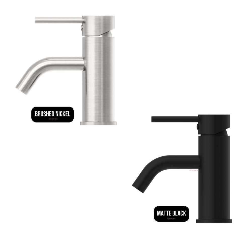 NERO DOLCE LEAD FREE BASIN MIXER STYLISH SPOUT 156MM MATTE BLACK