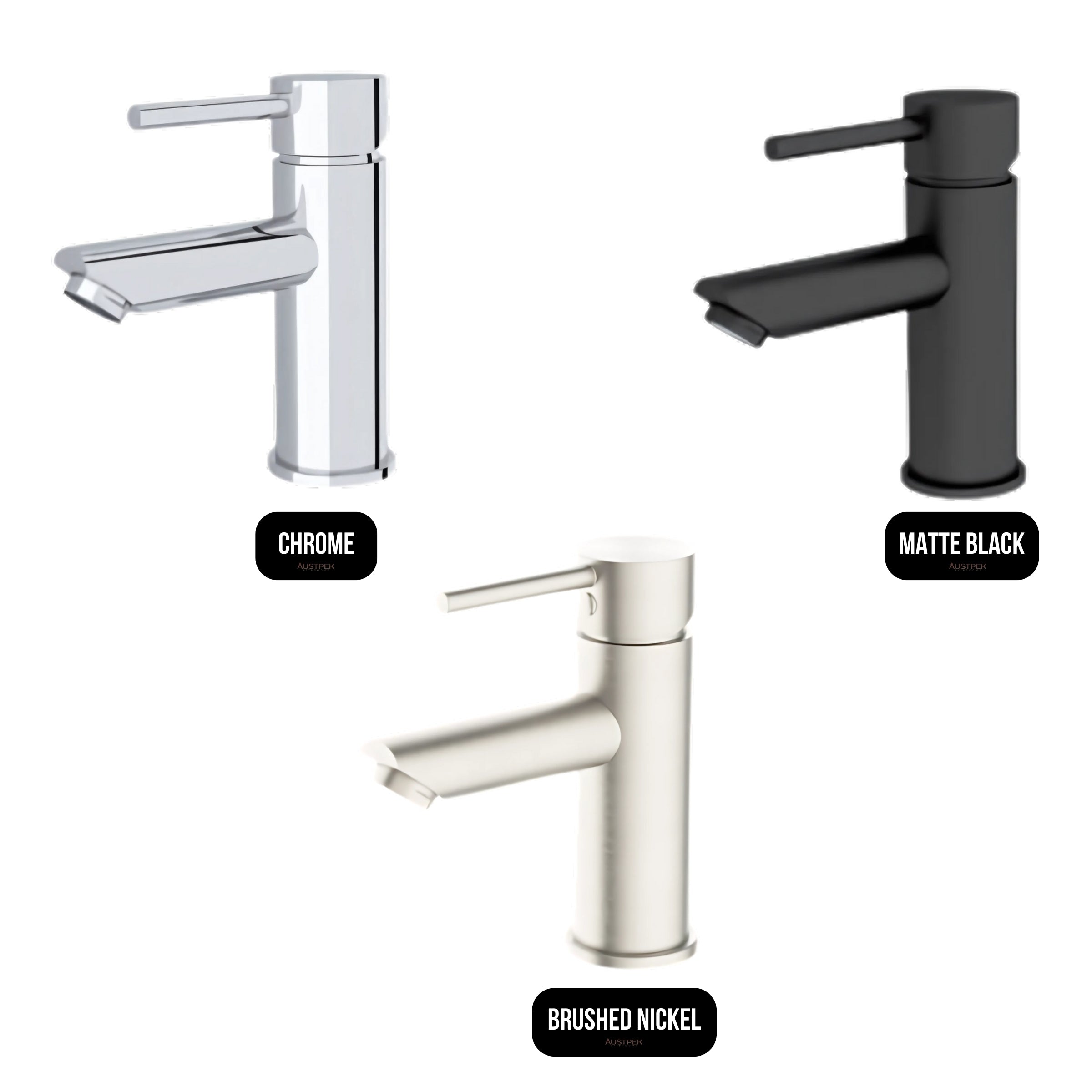 NERO DOLCE BASIN MIXER STRAIGHT SPOUT 156MM CHROME