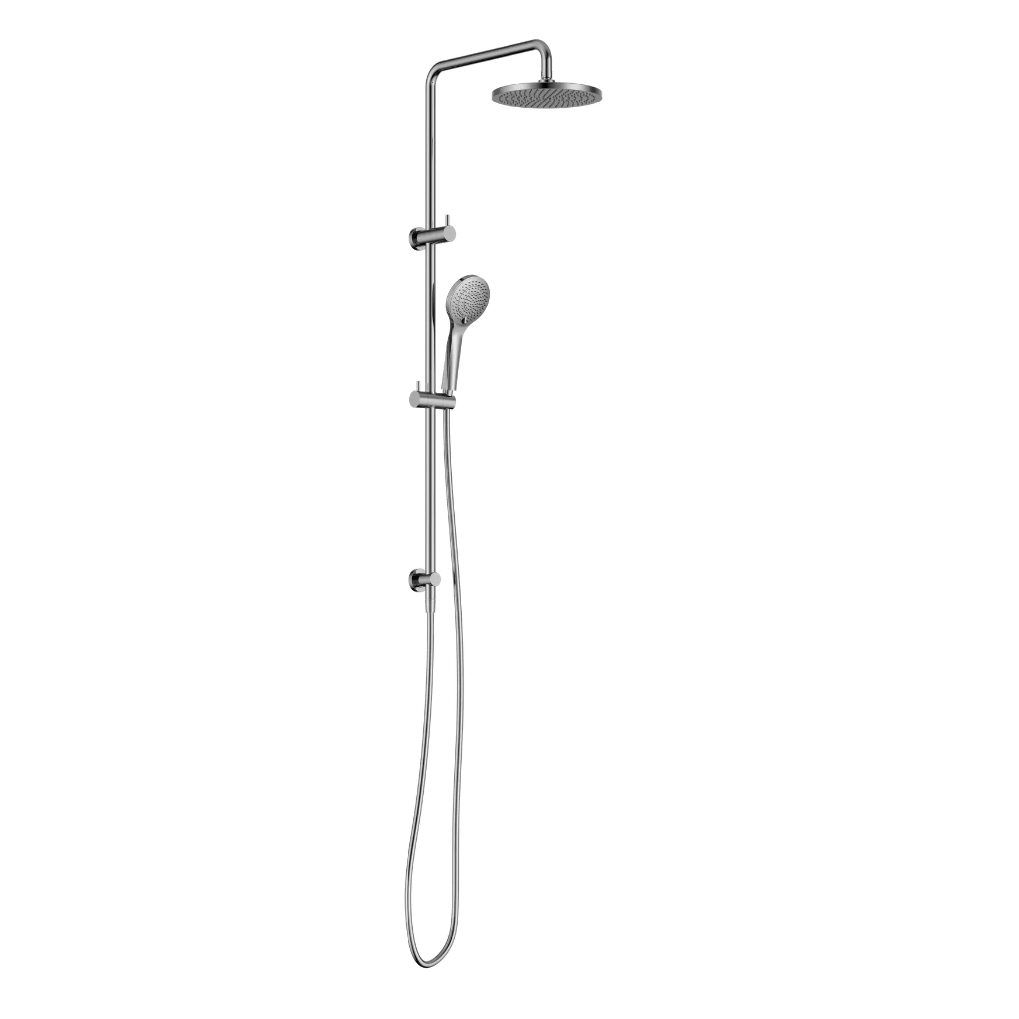 NERO ROUND TWIN SHOWER WITH AIR SHOWER I 1160MM CHROME