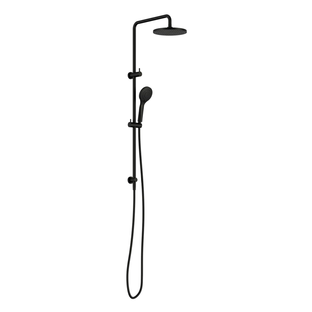 NERO ROUND TWIN SHOWER WITH AIR SHOWER I 1160MM MATTE BLACK