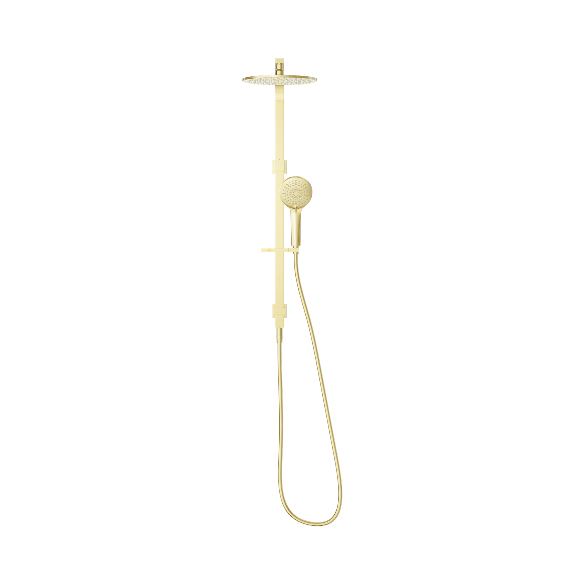 NERO BIANCA TWIN SHOWER 832MM BRUSHED GOLD