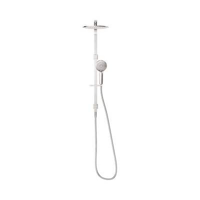 NERO BIANCA TWIN SHOWER 832MM BRUSHED NICKEL